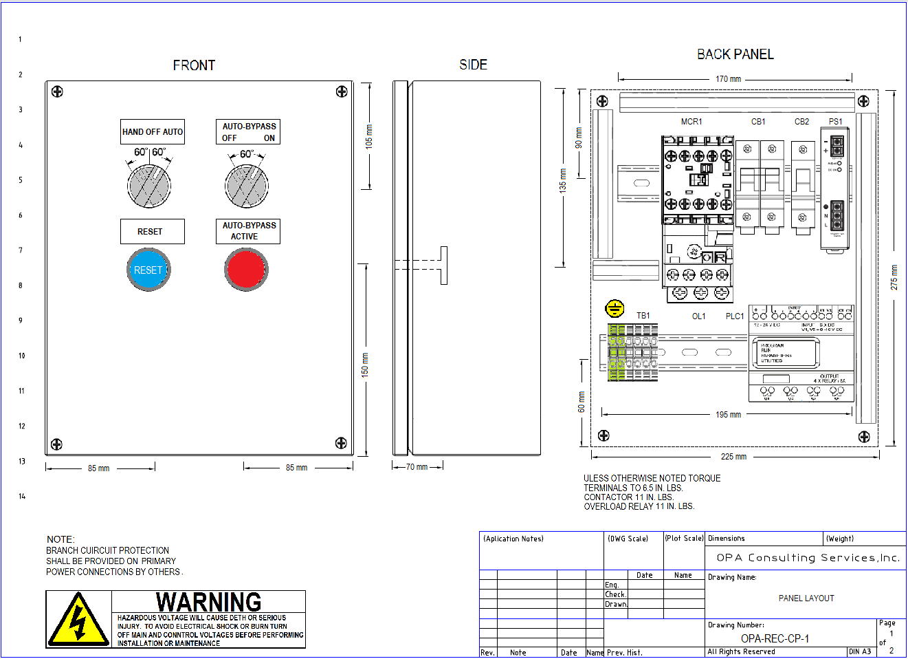 Constant Pressure Pump Controller Drawing ... Free to Download